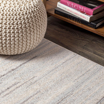 Linear Modern Half-stripe Area Rug